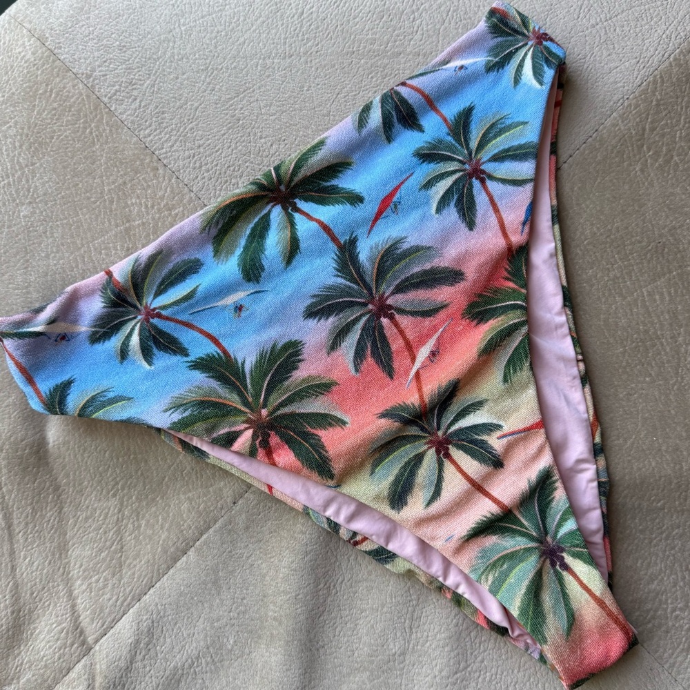 FARM RIO Palm Tree Carioca Sunset Bikini Bottom NWT